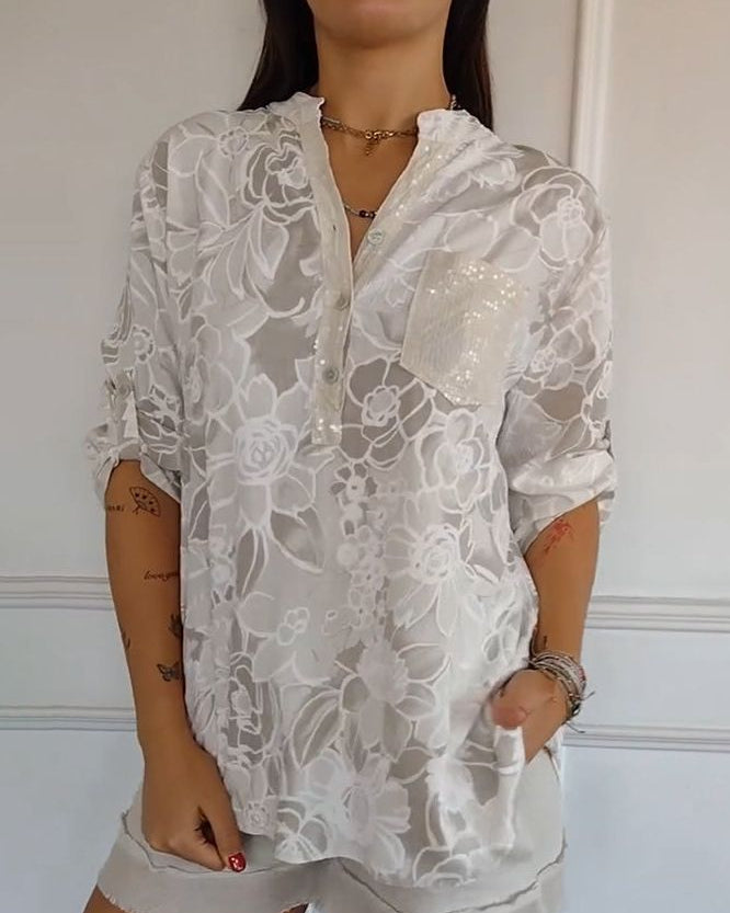 Kowalski™ | Lekka Bluzka w Kwiatowy Wzór