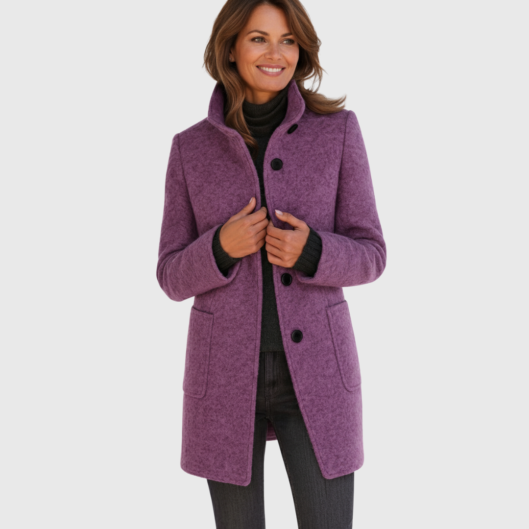 Kowalski™ | Kurtka z wysokim kołnierzem z mieszanki wełny