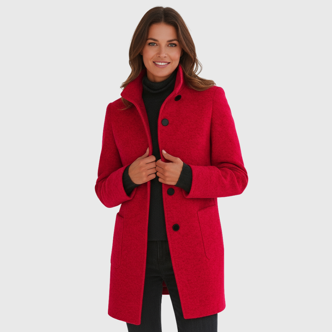 Kowalski™ | Kurtka z wysokim kołnierzem z mieszanki wełny