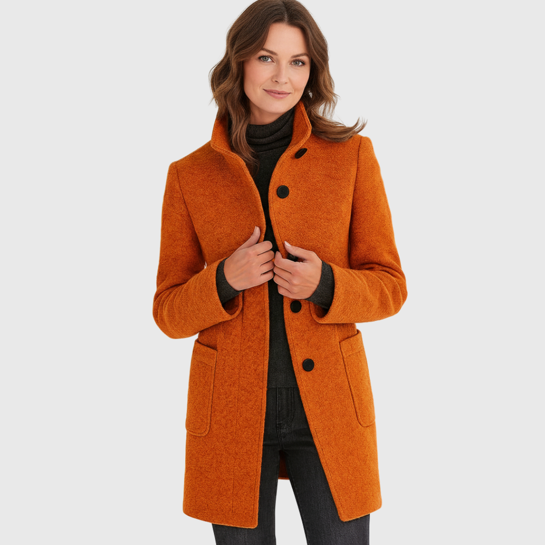 Kowalski™ | Kurtka z wysokim kołnierzem z mieszanki wełny