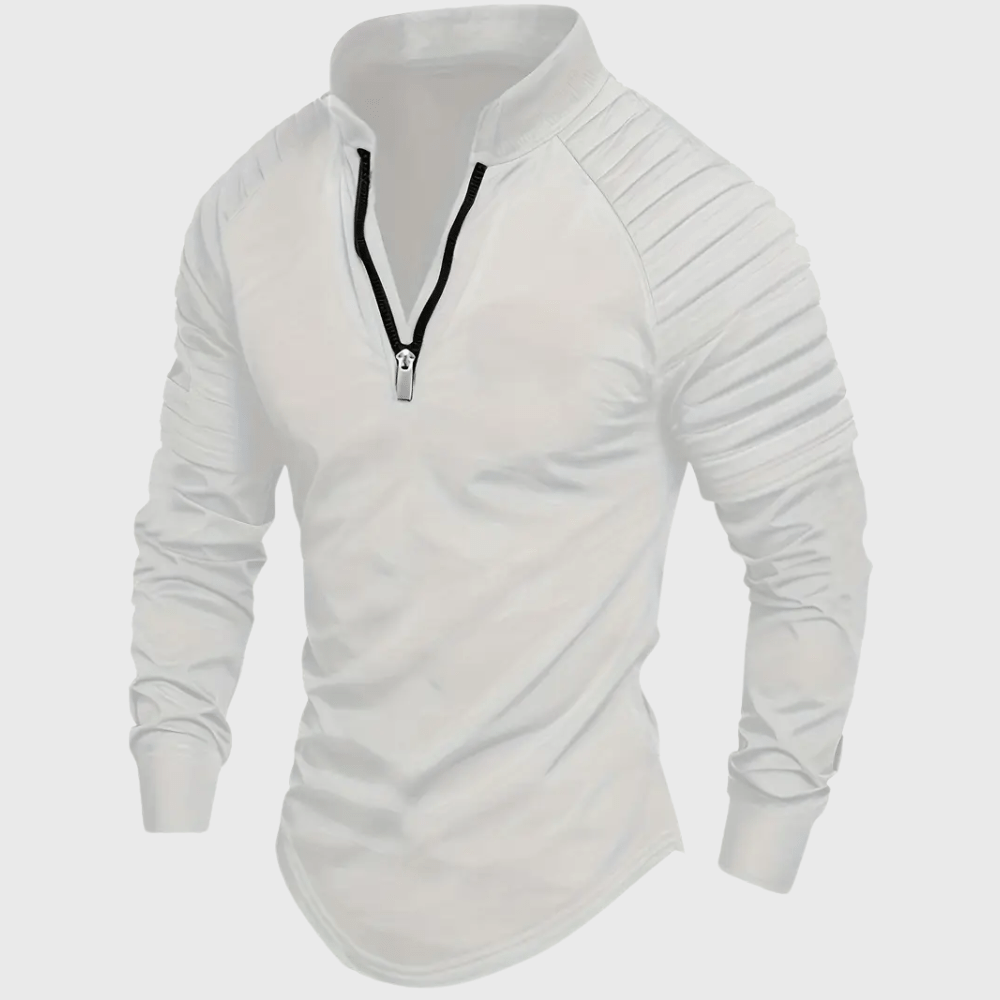 Kowalski™ | Koszulka Polo z Długim Rękawem i Zamkiem Błyskawicznym - Kowalski Warszawa