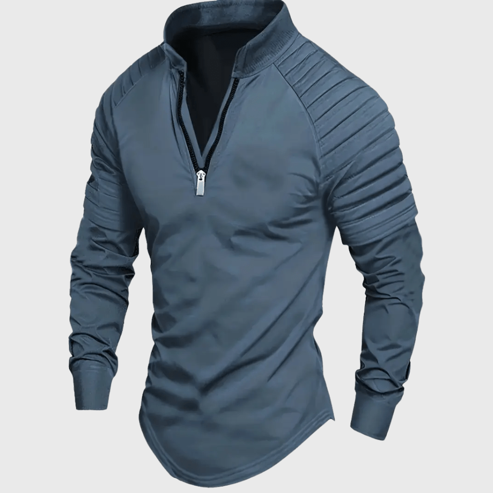 Kowalski™ | Koszulka Polo z Długim Rękawem i Zamkiem Błyskawicznym - Kowalski Warszawa