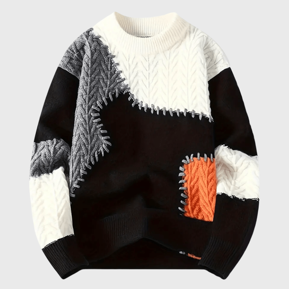 Kowalski™ | Swobodny sweter z dzianiny z okrągłym dekoltem - Kowalski Warszawa