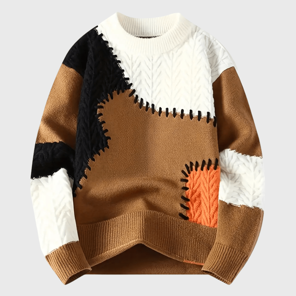 Kowalski™ | Swobodny sweter z dzianiny z okrągłym dekoltem - Kowalski Warszawa