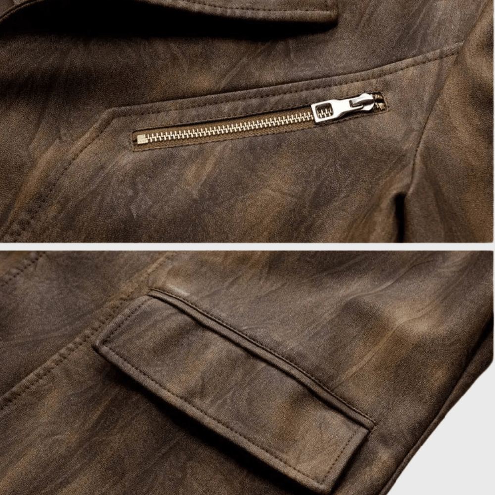 Kowalski™ | Skórzana Kurtka z Kołnierzem Typu Lokomotywa - Kowalski Warszawa