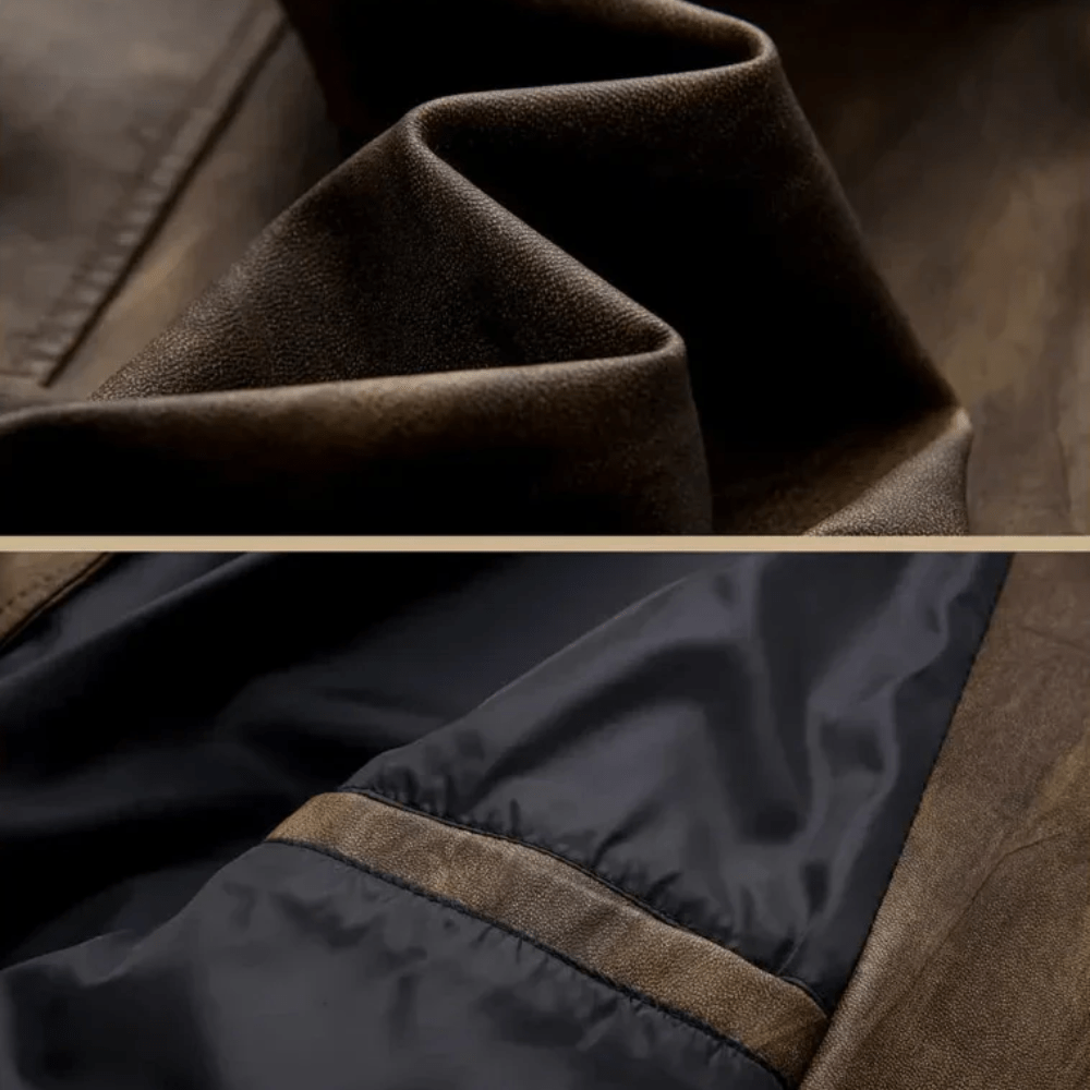 Kowalski™ | Skórzana Kurtka z Kołnierzem Typu Lokomotywa - Kowalski Warszawa