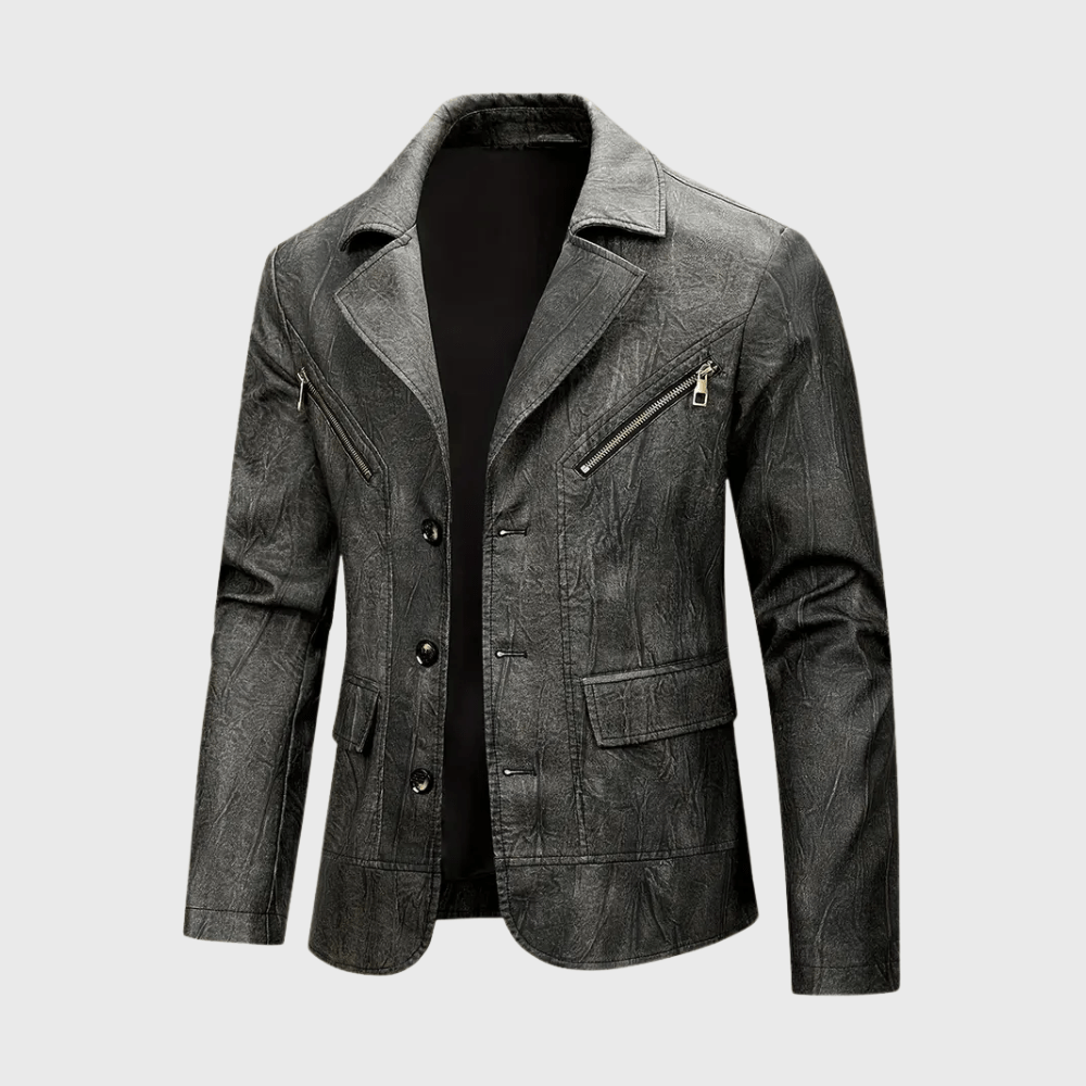 Kowalski™ | Skórzana Kurtka z Kołnierzem Typu Lokomotywa - Kowalski Warszawa