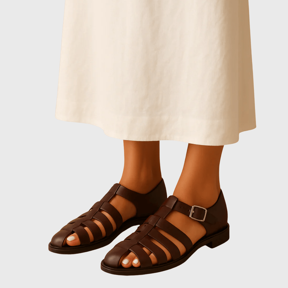 Kowalski™ | Zamknięte sandały z elegancką klamrą - Kowalski Warszawa