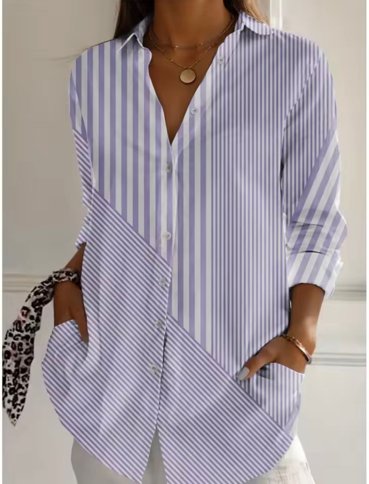 Kowalski™ | Bluzka w Paski z Guziki