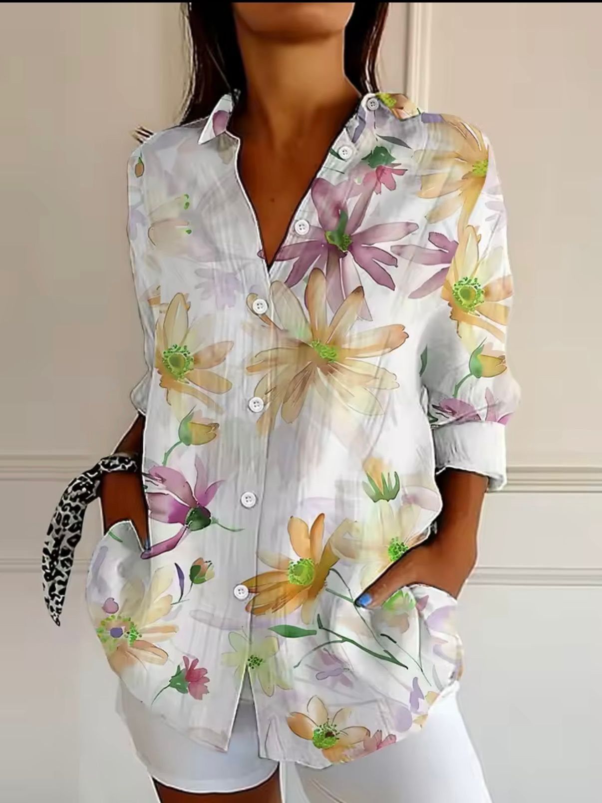 Kowalski™ | Kwiatowa Koszula w Stylu Akwareli