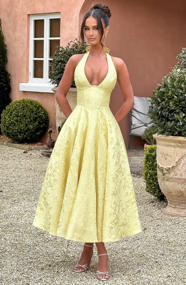 Kowalski™ | Midi sukienka z dekoltem na szyi - Kowalski Warszawa