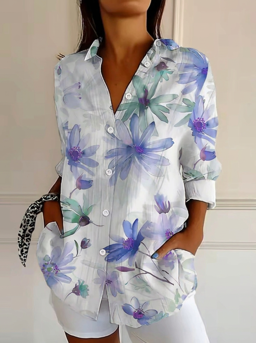 Kowalski™ | Kwiatowa Koszula w Stylu Akwareli