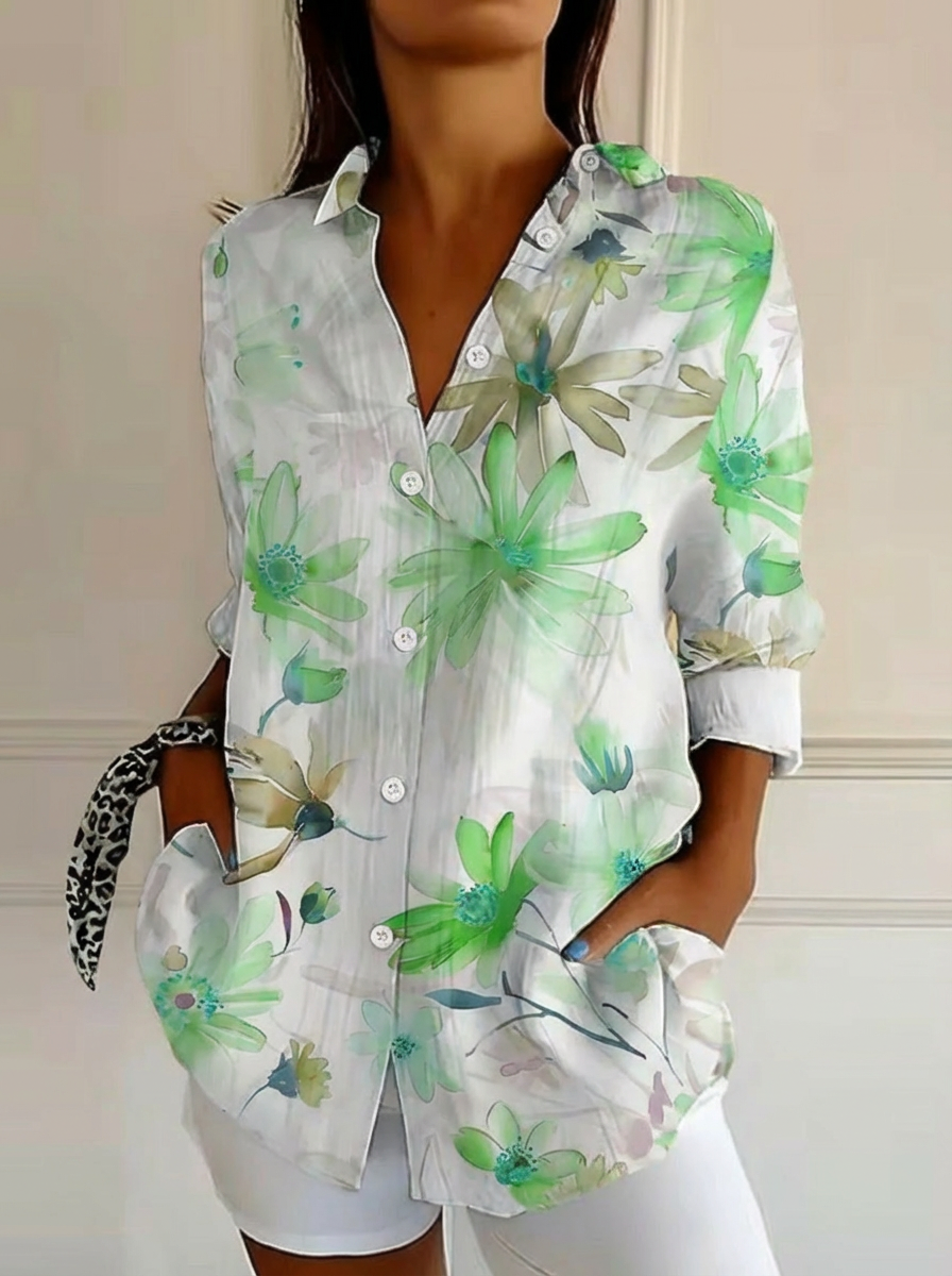 Kowalski™ | Kwiatowa Koszula w Stylu Akwareli