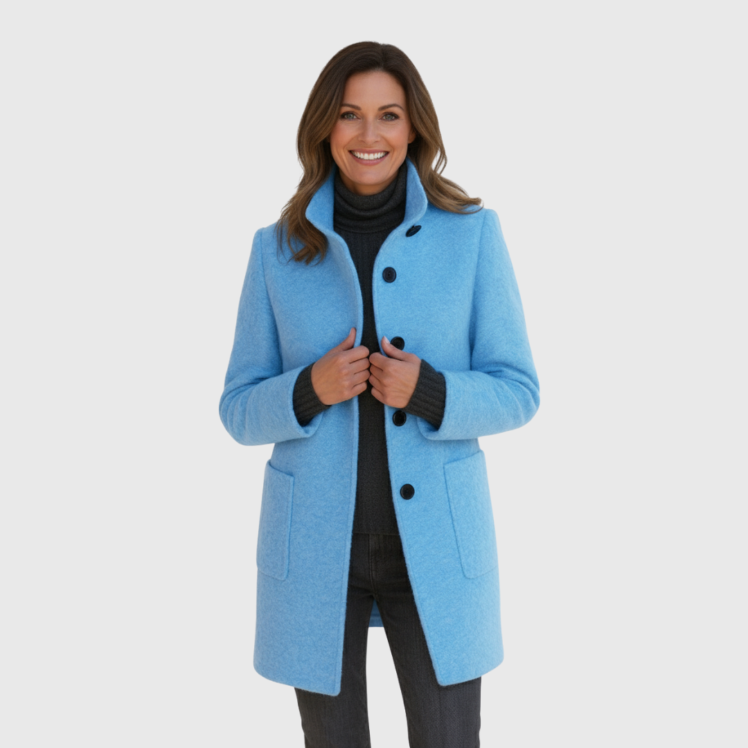 Kowalski™ | Kurtka z wysokim kołnierzem z mieszanki wełny