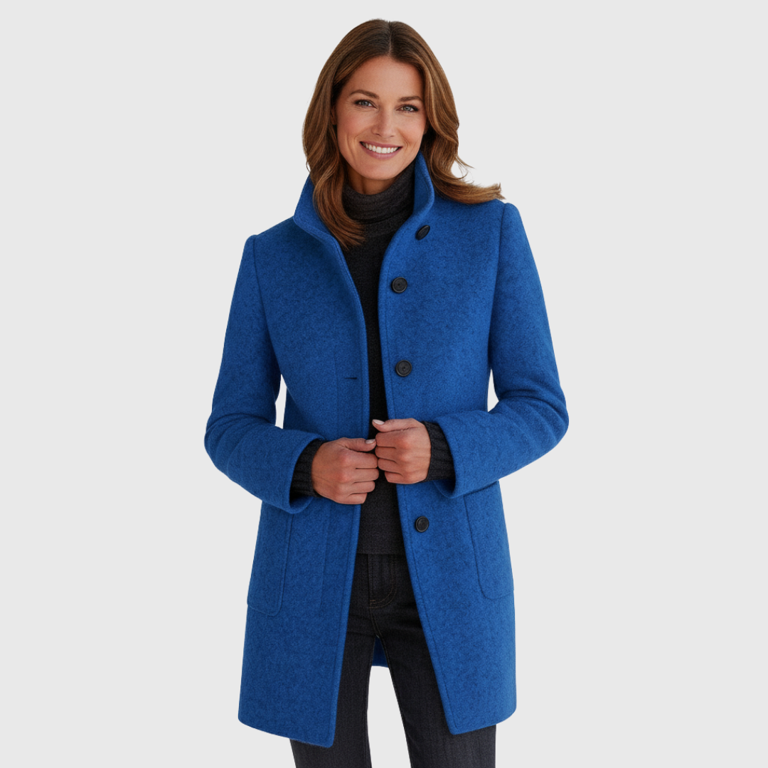 Kowalski™ | Kurtka z wysokim kołnierzem z mieszanki wełny