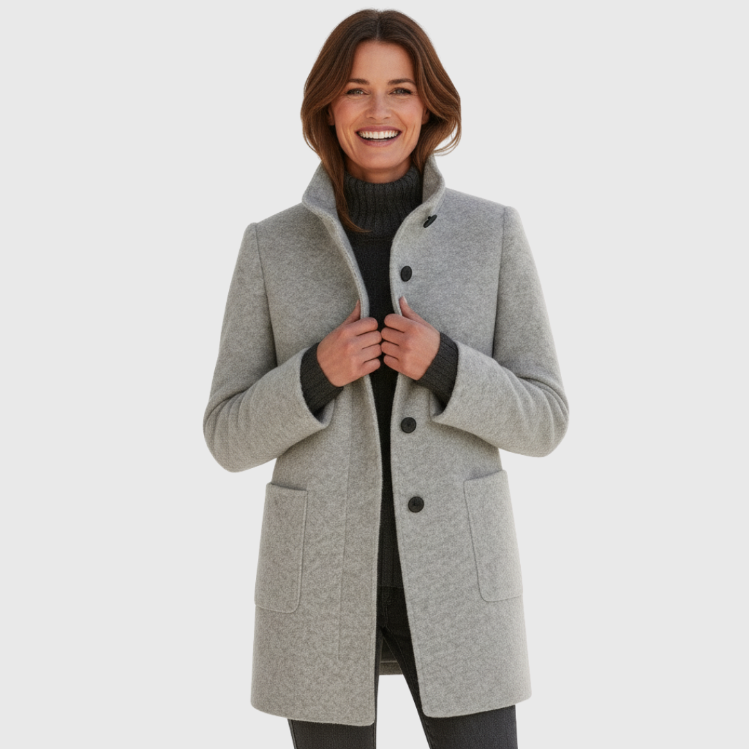 Kowalski™ | Kurtka z wysokim kołnierzem z mieszanki wełny