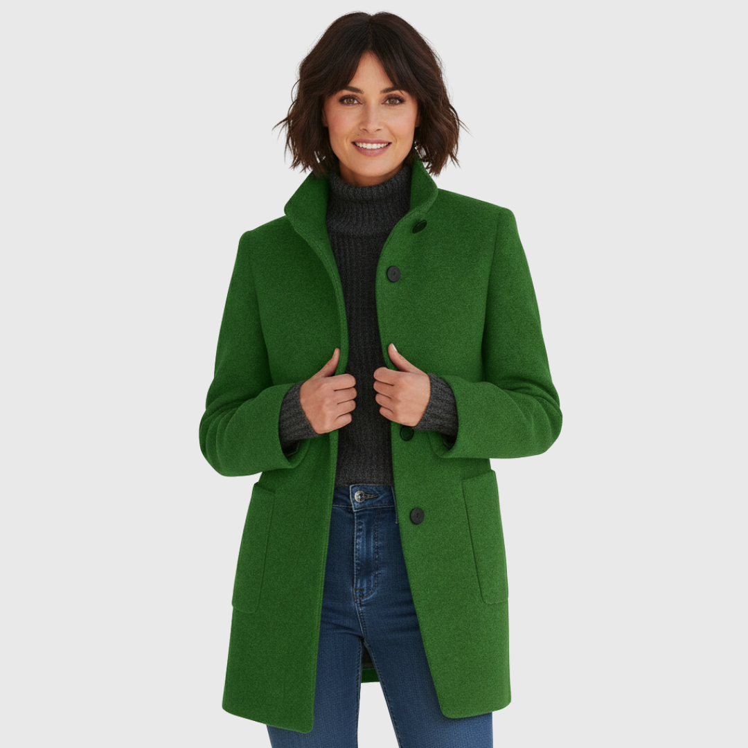 Kowalski™ | Kurtka z wysokim kołnierzem z mieszanki wełny