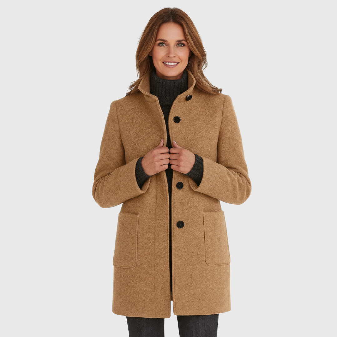 Kowalski™ | Kurtka z wysokim kołnierzem z mieszanki wełny