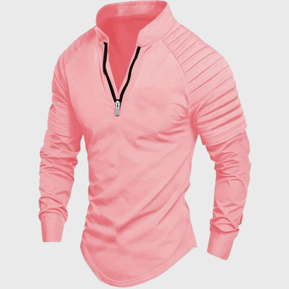 Kowalski™ | Koszulka Polo z Długim Rękawem i Zamkiem Błyskawicznym - Kowalski Warszawa