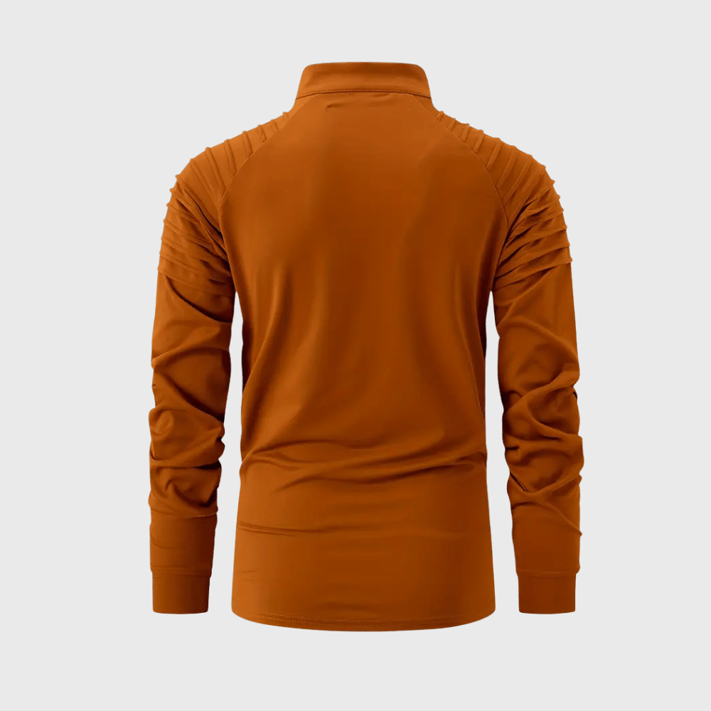 Kowalski™ | Koszulka Polo z Długim Rękawem i Zamkiem Błyskawicznym - Kowalski Warszawa