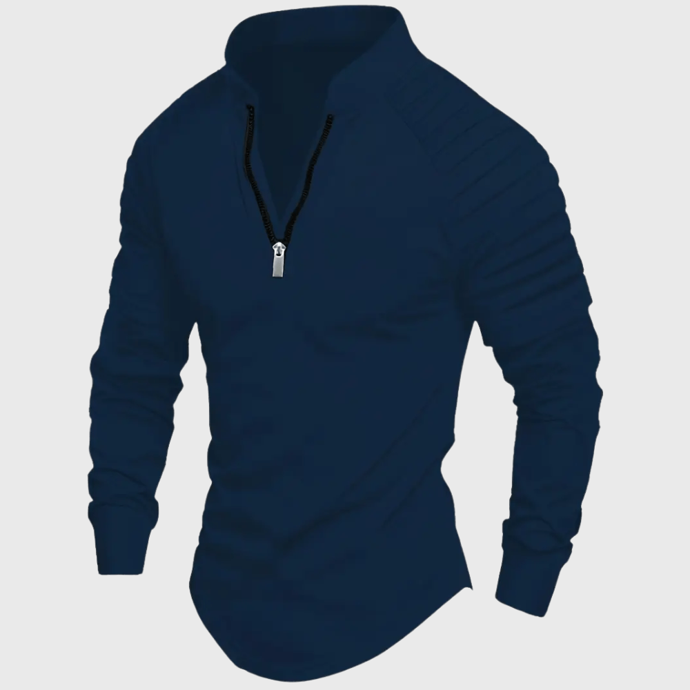 Kowalski™ | Koszulka Polo z Długim Rękawem i Zamkiem Błyskawicznym - Kowalski Warszawa