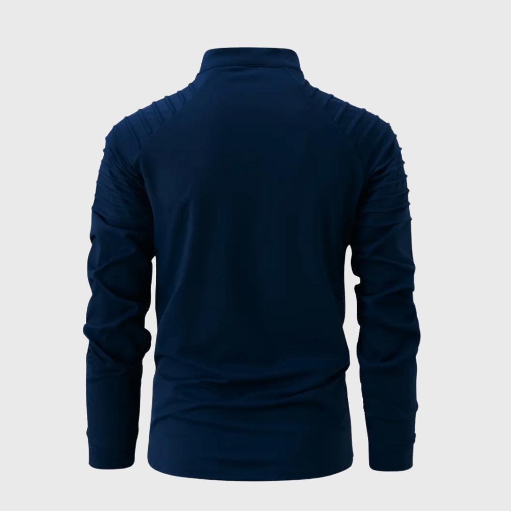 Kowalski™ | Koszulka Polo z Długim Rękawem i Zamkiem Błyskawicznym - Kowalski Warszawa