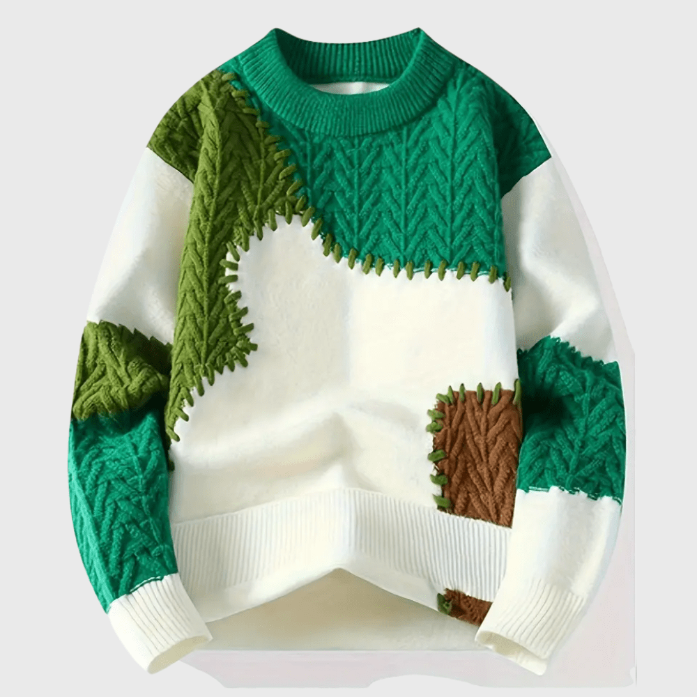 Kowalski™ | Swobodny sweter z dzianiny z okrągłym dekoltem - Kowalski Warszawa