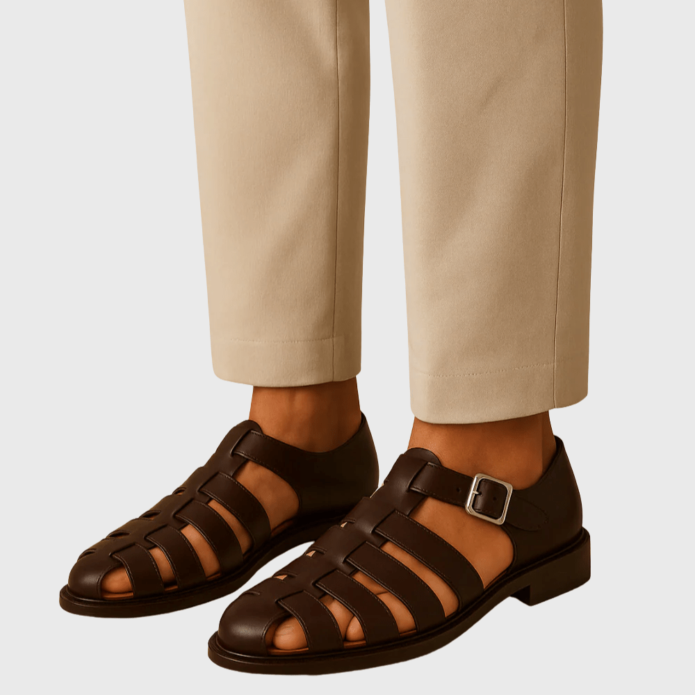 Kowalski™ | Zamknięte sandały z elegancką klamrą - Kowalski Warszawa