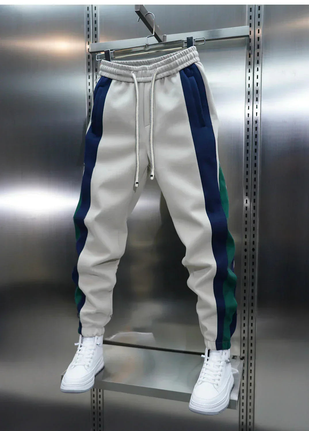 Kowalski™ | Spodnie z Napięciem z Kontrastowymi Paskami - Kowalski Warszawa