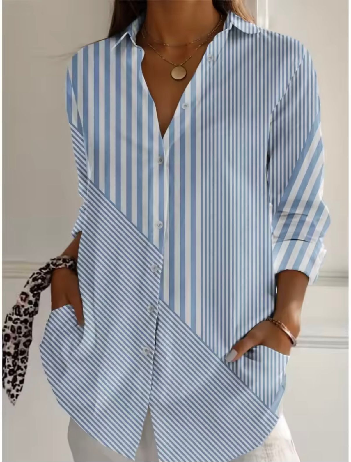 Kowalski™ | Bluzka w Paski z Guziki