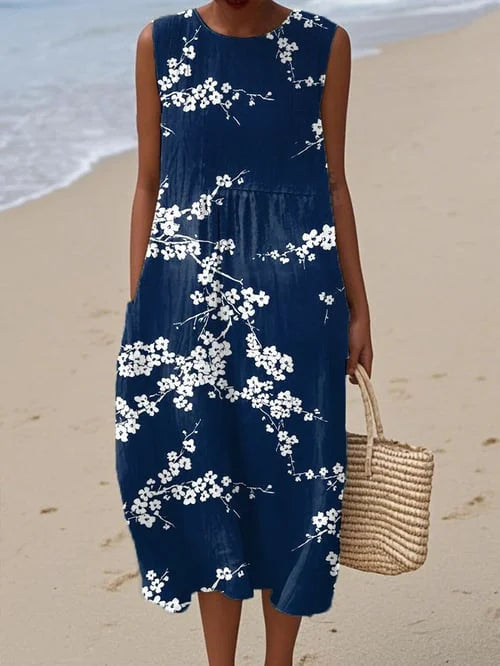 Kowalski™ | Elegancka Sukienka Midi w Kwiatowy Wzór